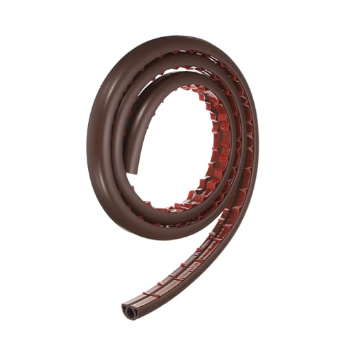 HARFINGTON 4ft Cord Cover Floor W0.3 x H0.3 Inner Channel PVC Hide Extension Cable Floor Wire Hider Wire Covers Protector for Prevent Cable Trips Cables Management, Coffee - color: Coffee, size: W0.3"xH0.3"x4ft