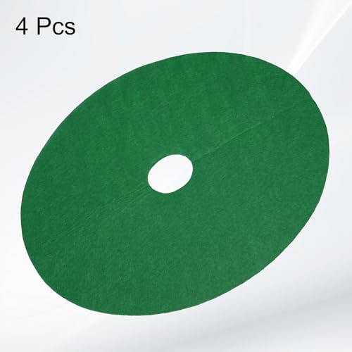 HARFINGTON 4pcs Tree Mulch Ring 10.6 Inch Non-Woven Round Tree Protector Weed Barrier Mat Plant Cover Rings for Weed Grass Control Root Protection, Green - color: Green, size: 10.6