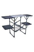 GCI OUTDOOR Slim-Fold Cook Station | Portable Folding Kitchen Table with a Heat Resistant Tabletop, 4 Side Tables & Storage Rack, Perfect for Picnics & Camping Trips - style: Slim Fold Cook Station