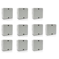 NineLeaf Junction Box, Waterproof Electrical Box IP66 Water Resistant Dustproof ABS Plastic Project Enclosure for Electronics, External Size 4.2 x 4.2 x 2.3 inch (107 x 107 x 58 mm),10PK - color: 10PK, size: 107x107x 58mm