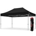 Extreme Canopy Commercial Heavy Duty Aluminum Instant Popup Canopy Tent (Black, 10ft x 15ft) - color: Black, size: 10ft x 15ft