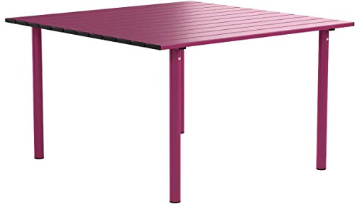 A2716F Low Aluminum Portable Table with Carrying Bag, Fuchsia - color: Fuschia