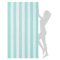 WILFA Extra Large Beach Towel - Oversized Mircofiber Towel 40'' x 70'', XL Striped Lightweight Pool Towel, Big Cabana Swim Travel Towel for Adults Mens Women,Aqua - color: Aqua