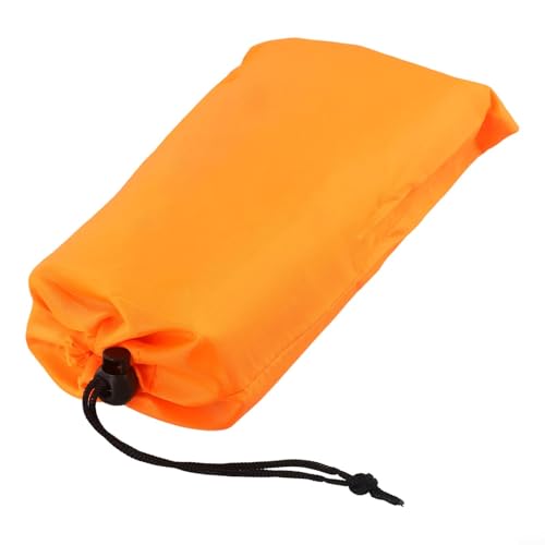 210T Polyester Camping Tarps, Waterproof Rain Fly Sun Shade Shelters With 6 Tie Points For Hiking Backpacking Beach Picnic(Orange 150x210CM) - color: Orange 150x210cm