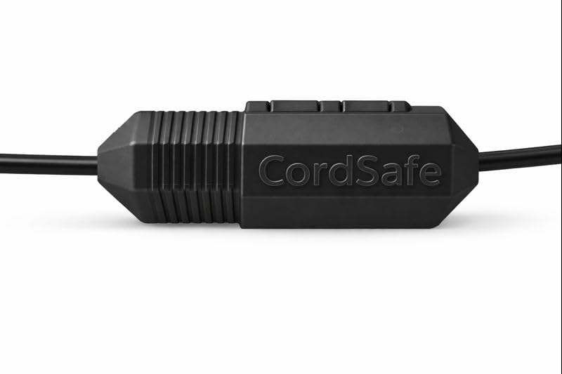 Extension Cord Connection Protector by CordSafe Plus, Weather-Resistant, Fits 18–12 AWG, Helps Keep Plugs Secure, Made in USA - color: Black, size: 1 Pack