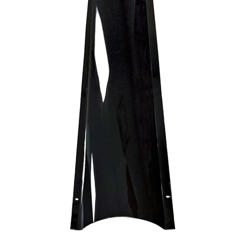 Electriduct Black Stainless Steel Wire Guard Surface Raceway Metal Cord Cover - 58 Inch - Channel Size: 2.1" W x 0.65" H (Large) - color: Black, size: 3.2 Large 4.8FT