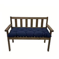 Outdoor Chair Cushions, Waterproof Tufted Bench Cushion for Outdoor Furniture, Garden Recliner Seat Cushions Waterproof Sofa Pads 40" x 20", Navy Blue, 1 Pack - color: Navy Blue