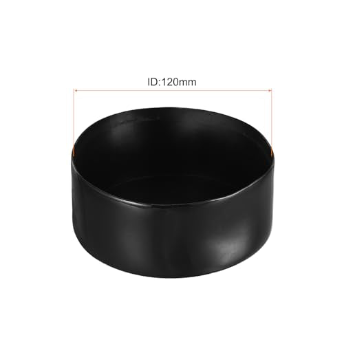 uxcell 120mm(4 3/4") Rubber End Caps, Round Vinyl Plug Insert Plastic End Caps for Tubing, Fence, Pipe Post, Furniture, Railing, Black, 50mm Height - color: Black, size: 120mm(4 3/4") x 50mm H