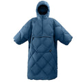 ATEPA Wearable Sleeping Bag, Recycled Water-Resistant Camping Blanket Poncho, Ultralight Packable Stadium Blanket for Outdoor - color: Blue