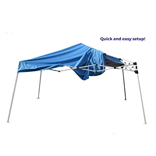 Impact Canopy 040000003 Slant Leg Canopy, 10' x 10', Blue-No Sidewall - color: Blue, style: No Sidewall