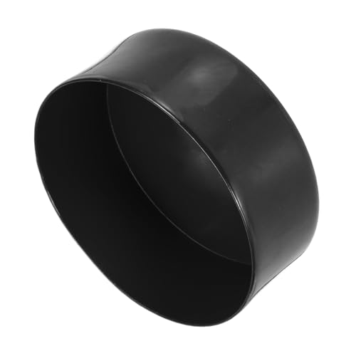 uxcell 140mm (5 1/2") ID Rubber End Caps, Round Vinyl Plug Insert Plastic End Caps for Tubing, Fence, Pipe Post, Furniture, Railing, Black, 80mm Height - color: Black, size: 140mm(5 1/2") x 80mm H