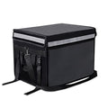 Insulated Bags For Food Delivery XL - 18.1" x 13.8" x 13.8", Commercial Insulated Food Delivery Bag w/ Divider, Waterproof & Foldable Catering Bag Food Deliveries, Delivery Pizza Bags 12 Inches - color: Black, size: 48 L