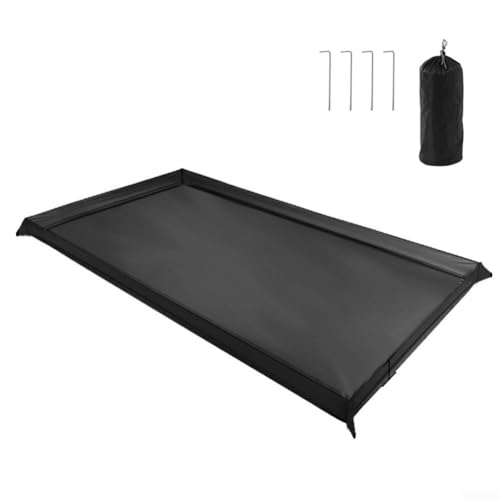 Outdoor Camping Tent Footprint Ground Sheet Floor Mat With Bathtub Design 210D Oxford Cloth Material Multiple Sizes For Hiking Beach Picnic Activities(200x80cm) - color: 200x80cm