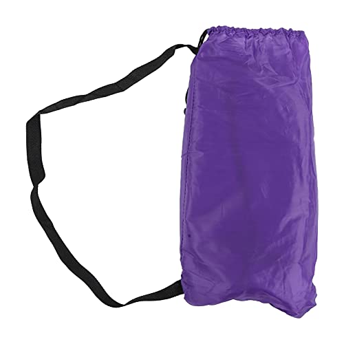 Foldable Air Sofa Inflatable Lounger, Portable Air Couch for Outdoor Travel Camping, No Pump Needed, Polyester with Carry Bag for Beach Pool Backyard
