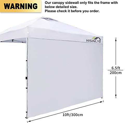 10x10 ft Canopy Sidewalls, 4 PCs Canopy Walls with Door for Pop Up Canopy Tent, Sun Protection and Waterproof, White(Sidewall Only) - color: White, size: 10x10ft Sidewalls*4
