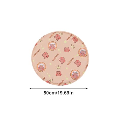 Widely Use Cooling Dog Bed - Soft Gel Non-Slip Pad, Foldable Reusable Mat, Pressure Activated Sheet | for Car Trip Park Beach Picnic Balcony Lawn Travel Summer Heat Relief - color: Khaki