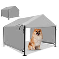 Dog Shade Shelter 2.5'x2.1'x2.1' for Small Dogs, Pet Outdoor Tent with Upgraded Doors, Outside Sun Rain Canopy Pet House for Dogs, Cats, Small Animals and Livestock, Grey - style: Grey-S