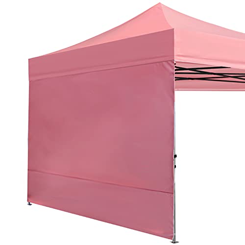 ABCCANOPY Instant Canopy SunWall 10x10 FT, 1 Pack Sidewall Only, No Frame or Top, Pink - color: Pink, size: 10x10