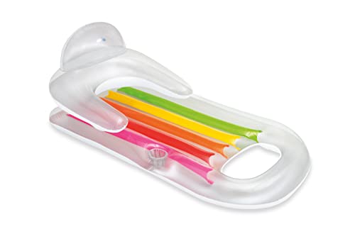 Intex King Kool Inflatable Lounge, 63" X 33.5", 1 Pack (Colors May Vary)