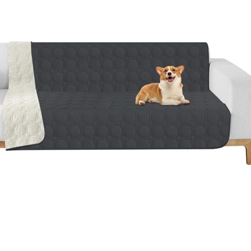 ZNSAYOTX Ultimate Cozy Blankets (52"x82") 100% Waterproof Bed Mat Blanket for Dog Pets, Couch Sofa Protector with Non-Slip Back Washable Durable, Pee Scratch Proof Easy to Clean (Black) - color: Black, size: 52x82 Inch