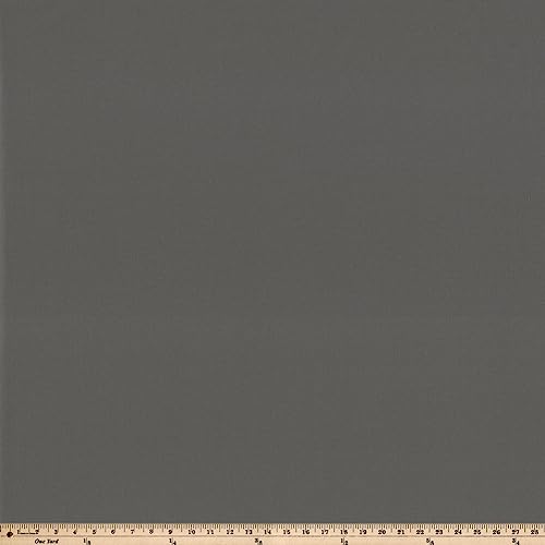 Pillow Perfect Fortress Solid Indoor/Outdoor Floor Pillow Plush Fill, Weather and Fade Resistant, Floor - 25" x 25", Grey, - color: Grey Fortress Canvas Charcoal, size: Floor - 25" x 25"