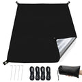 KRUI Tent Footprint, PU 2000 Waterproof Camping Tarp, Durable Tent Floor Saver for Hiking, Backpacking, Hammock, Beach and Picnic - size: 3 Person - 86“ x 74”