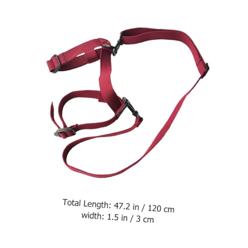 Yoga Mat Carrying Strap and Picnic Blanket Carry Strap Elastic Red Sturdy Sling with Handle for Outdoor Travel Camping Fitness