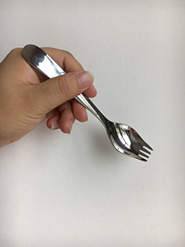 6-Pack Mini Stainless Steel Sporks, Back to school lunch supplies Fruit Appetizer Dessert Salad Flatware Set, 5.9-Inch Long(S) - size: 5.6
