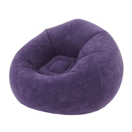 Inflatable Lazy Sofa Chair Portable Bean Bag Couch for Camping Living Room and Outdoor Use Effortless Setup with Quick Inflation Comfortable Material Includes Pump