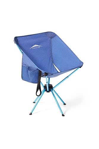 Unigear Compact Camping Chair for Adults, Lightweight Portable Folding Chair 2.6lb, 3 Steps Easy Setup & Fold, for Outdoor Hiking, Fishing, Travel, Backpacking - color: Blue
