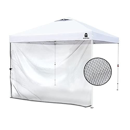 Mesh Sidewall for 10x10 Pop Up Canopy - Straight Leg, Commercial Grade Black Mesh Walls, 1 Pack Only - color: Black