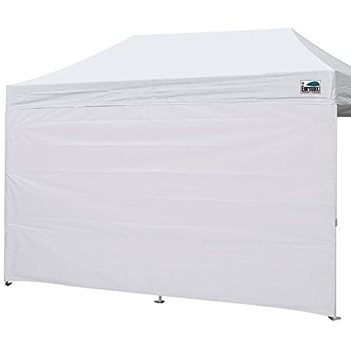 Eurmax USA 10x20 Pop Up Canopy SunWall-UV Protection for Tents,Blocks Sunlight&Wind,Water Resistant Side Wall Only,Easy Hook & Loop Installation,Fit for 20FT Straight Leg Shelters&Gazebo,White - color: White, size: 10x20