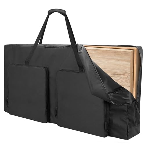 ALSLEA Cornhole Board Carry Bag - Heavy-Duty 600D Oxford Storage Case Fits 4'x2' Regulation Boards | Tailgate, Beach, Backyard Game Transport & Organizer Black - color: Black-3 Pockets