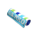 U.S. Polo Assn. Oversized (40” x 70”) Striped Nautical Design Beach Towel - Luxury Plush Cotton Hotel Quality for Bath, Pool - Lanai Stripe - color: Green/Blue -Lanai Double Jacquard, size: 40" x 70"