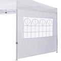 COOSHADE Instant Canopy SunWall 10x10 Canopy SideWall for Pop up Canopy Tent, 1 Pack Sidewall with Church Window Only, White - color: White, size: 10x10-Church Window