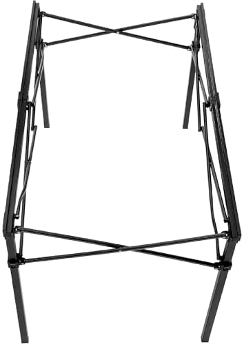 MOUNTAIN SUMMIT GEAR Heavy-Duty Roll-Top Table for Camping - Portable Aluminum-Top Folding Table with Steel Frame by Caddis Sports (Medium) - size: Medium