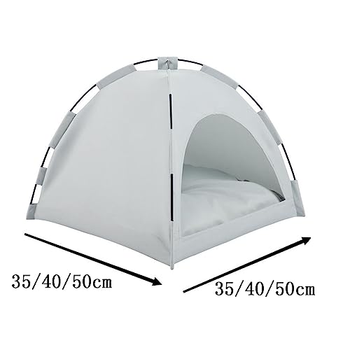 Portable Pet Camping Tent for Indoor Cats and Small Dogs, Breathable Outdoor Backyard Tents Camp, Beach Tent Sun Shelter with Foldable Non-Slip Base for Travel