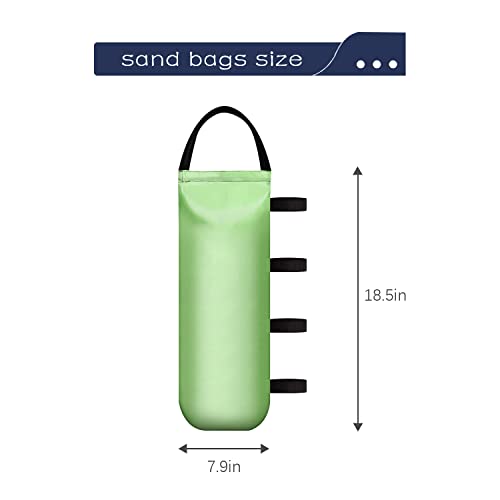 IALNAI 112 LBSCanopy Weights Sand Bags for Canopy Outdoor Advertising Tent Sunshade Fixed Windproof Pop up Canopy Tent (Without Sand) 4-Pack - color: GREEN