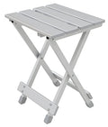 ALPS Mountaineering Sidekick Portable Stool or Side Table – Ultra Lightweight 2 lb Folding Camp Furniture with 200 lb Capacity, Aluminum Frame & Compact Carry-Bag for Camping, Tailgating, RV & Patio - color: Silver - New
