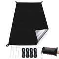 KRUI Tent Footprint, PU 2000 Waterproof Camping Tarp, Durable Tent Floor Saver for Hiking, Backpacking, Hammock, Beach and Picnic - size: 1-2 Person - 86“ x 51”