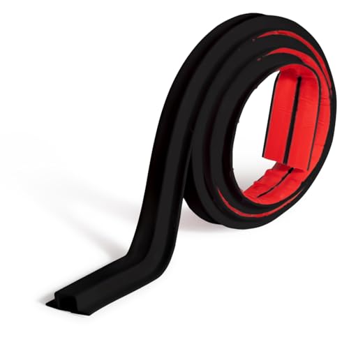 Rubber Bond TV Cord Hider Cable Protector - Strong Self Adhesive Wall Cord Cover Cable Hider - Low Profile Cable Management Wall Cord Concealer Cable Raceway - color: Black, size: 4 Feet, style: 1-2 Cords