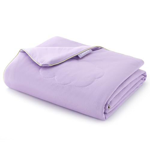 LE SURE Premium Cooling Dog Blankets for Bed - Washable Dog Cooling Throw Blanket with Q-MAX>0.4，Durable Self Cooling Pet Mat, Soft Cooling Summer Blanket for Hot Weather, Purple, 60x80 - color: Liact, size: Twin(60x80")