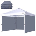 SCOCANOPY SideWall for 8'x8' Pop Up Canopy Frame, 3 Pack SunWall Only,(Dark Gray) - color: Dark Gray