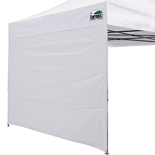 Eurmax USA 5x5 Pop Up Canopy SunWall-UV Protection for Tents,Blocks Sunlight&Wind,Water Resistant Side Wall Only,Easy Hook & Loop Installation,Fit for 5FT Straight Leg Shelters&Gazebo,White - color: White, size: 5x5
