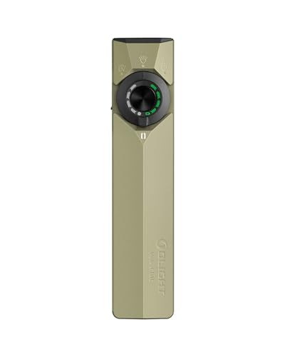OLIGHT ArkPro Ultra EDC Flat Flashlight, Rechargeable Portable Flash Light, 1700 Lumens with White LED, UV and Green Beam for Working, Emergency, Camping, Everyday Carry (Olive Green CW) - color: Olive Green