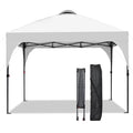 GDY 10x10 Easy Set Up Camping Canopy, Pop Up Tent with 4 Piece Sidewalls, Easy Up Canopy for Events, Parties, Gatherings, Camping, White. - color: White, size: 10x10
