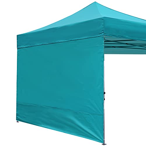 ABCCANOPY Instant Canopy SunWall 10x10 FT, 1 Pack Sidewall Only, No Frame or Top, Turquoise - color: Turquoise, size: 10x10