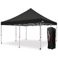 Extreme Canopy Commercial Heavy Duty Aluminum Instant Popup Canopy Tent (Black, 16ft x 16ft) - color: Black, size: 16ft x 16ft