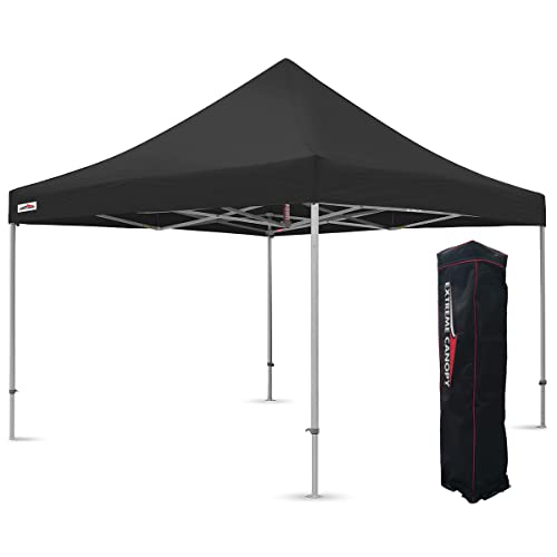 Extreme Canopy Commercial Heavy Duty Aluminum Instant Popup Canopy Tent (Black, 13ft x 13ft) - color: Black, size: 13ft x 13ft