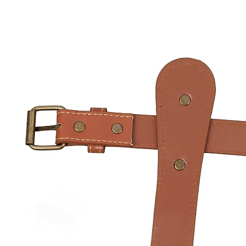PU Leather Blanket Carry Strap with Adjustable Buckles, Tear Portable Design - Lightweight Carrying Handle, Versatile Use for Camping Picnics and Beaches